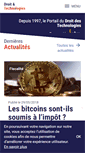 Mobile Screenshot of droit-technologie.org